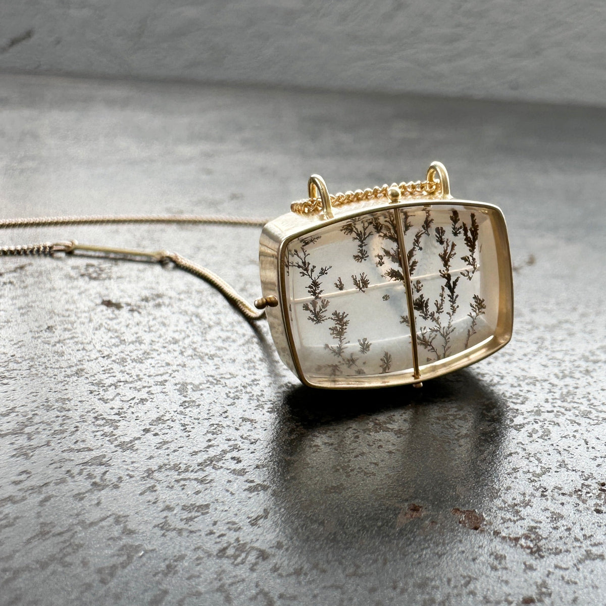 Captured Dendritic Quartz Necklace