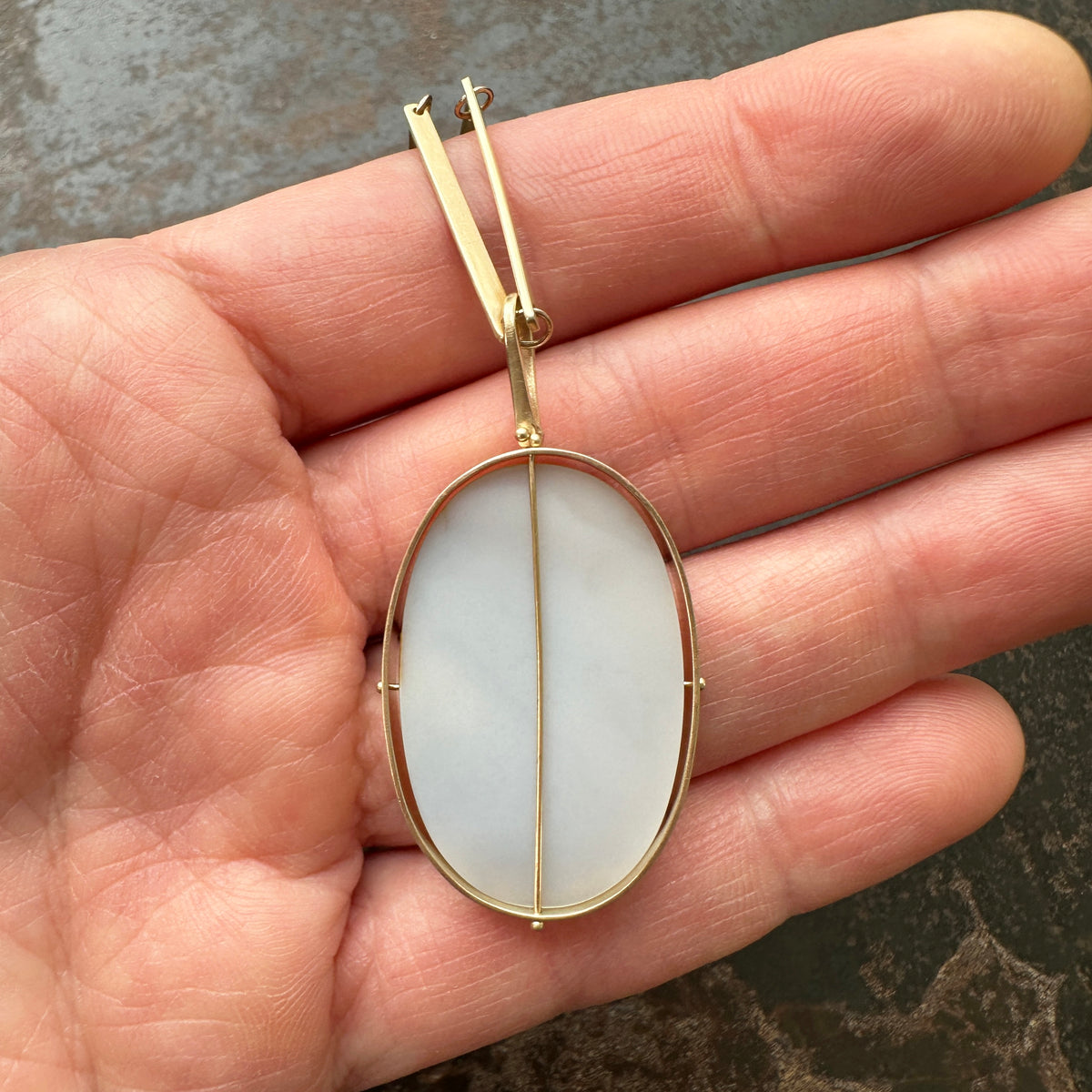 Captured Dendritic Agate Necklace