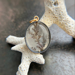 Captured Dendritic Quartz Pendant