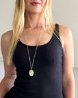 Enhydro Quartz Pendant with 3-Way Rolo Chain