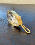 Captured Enhydro Quartz Teardrop Pendant