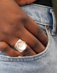 Enhydro Quartz Parabola Ring 
