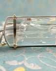 enhydro quartz pendant in silver and 18k gold