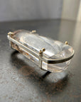enhydro quartz pendant in silver and 18k gold