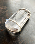 enhydro quartz pendant in silver and 18k gold