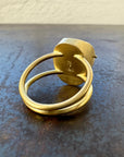 Captured Enhydro Ring - 18k Gold
