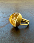 Captured Enhydro Ring - 18k Gold