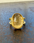 Captured Enhydro Ring - 18k Gold