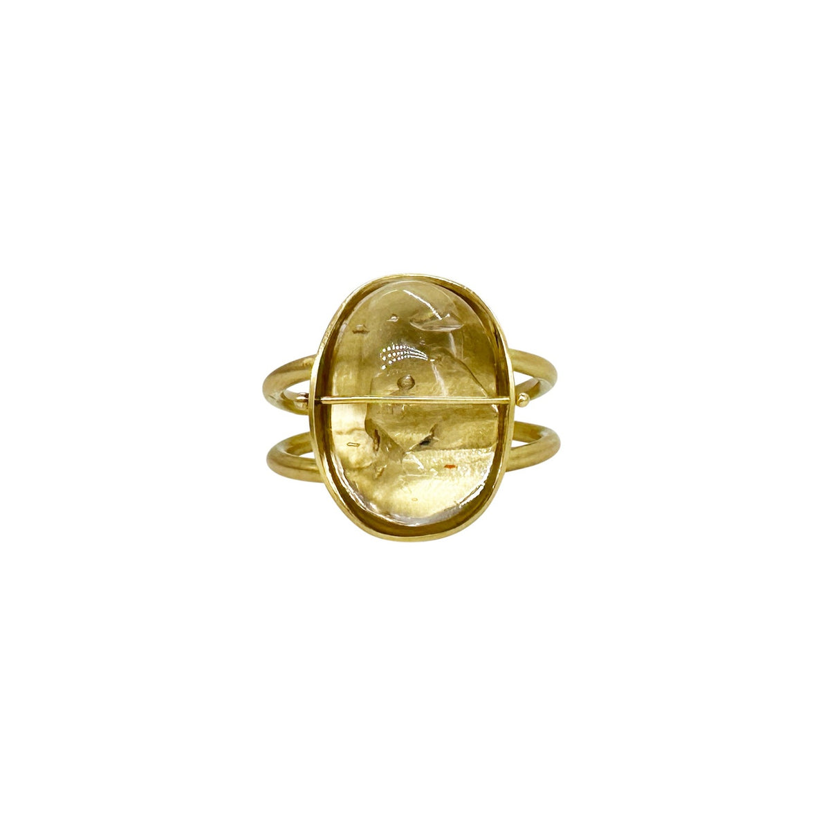 Captured Enhydro Ring - 18k Gold