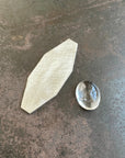 Captured Enhydro Quartz Parabola Ring
