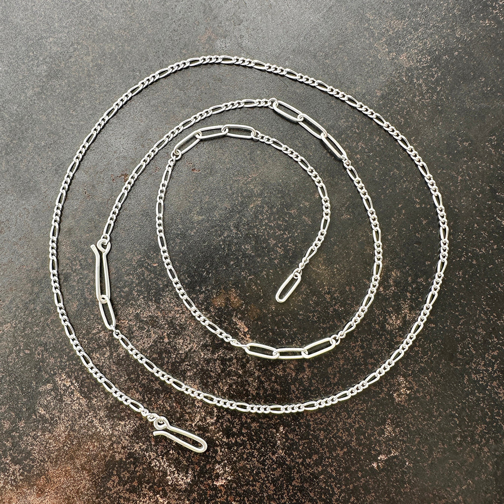 3 Way Figaro and Oval Links Chain – hilaryfinck.com