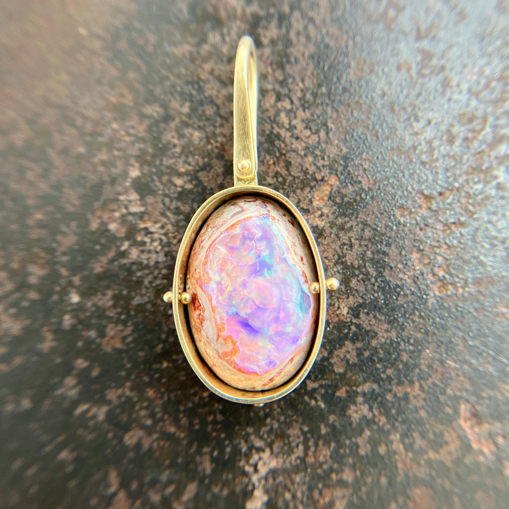 Mexican Fire Opal Pendant