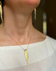 Hand Hammered Fringe Necklace