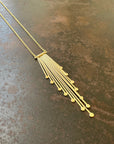 Hand Hammered Fringe Necklace