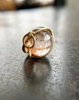 Golden Rutilated Quartz Orb Pendant
