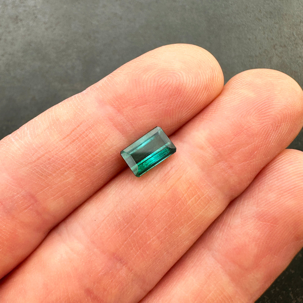 Emerald Cut Green Tourmaline