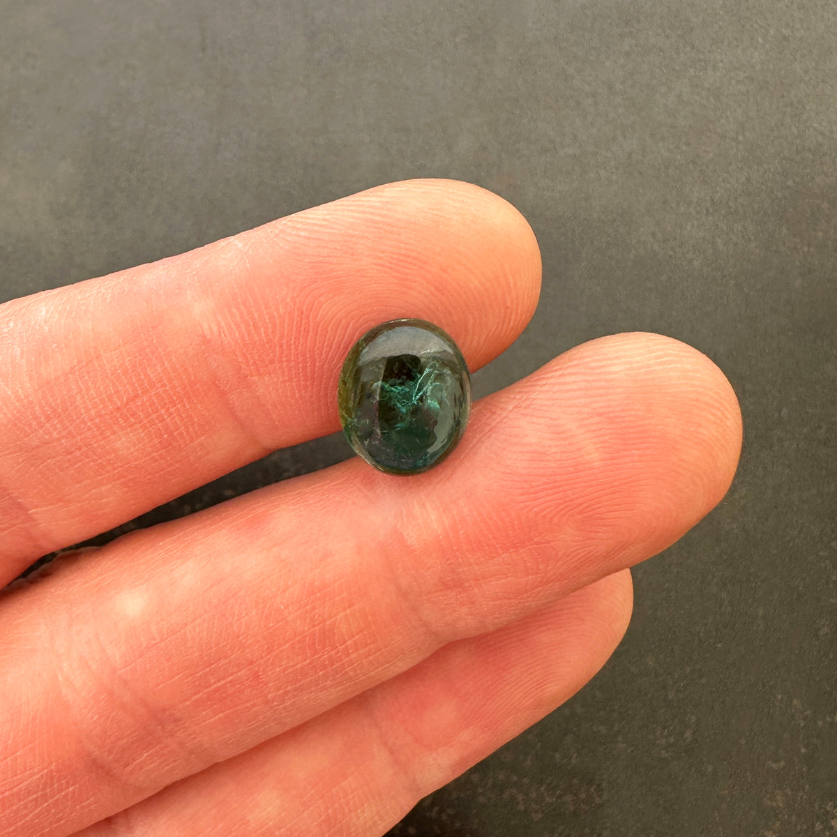 Green Tourmaline Oval Cabochon