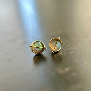 Captured Heavens - Lightning Ridge Opal Studs
