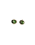 Captured Green Tourmaline Studs