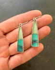 Captured Indonesian Opalized Wood Earrings