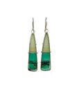 Captured Indonesian Opalized Wood Earrings