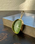 Captured Siberian Cat's Eye Nephrite Jade Charm