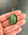 Captured Siberian Cat's Eye Nephrite Jade Charm