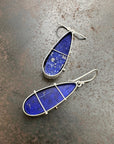 Captured Lapis Teardrop Earrings
