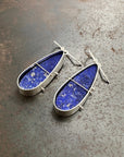 Captured Lapis Teardrop Earrings