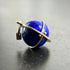lapis lazuli, lapis orb, lapis necklace, lapis charm, lapis pendant, 18k gold, 18k gold pendant, fine jewelry