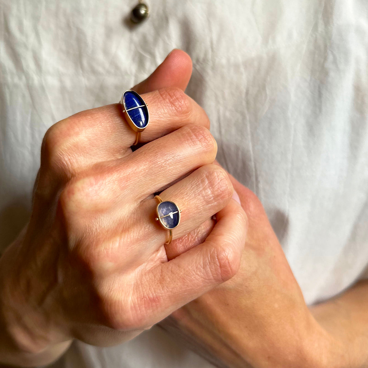 Captured Lapis Lazuli Ring
