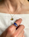 Captured Lapis Lazuli Ring