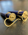 lapis lazuli, lapis earrings, 18k gold earrings, torpedos, blue earrings, something blue