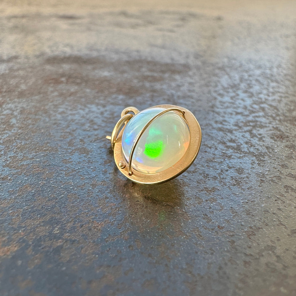 Captured Luminescence Opal Orb