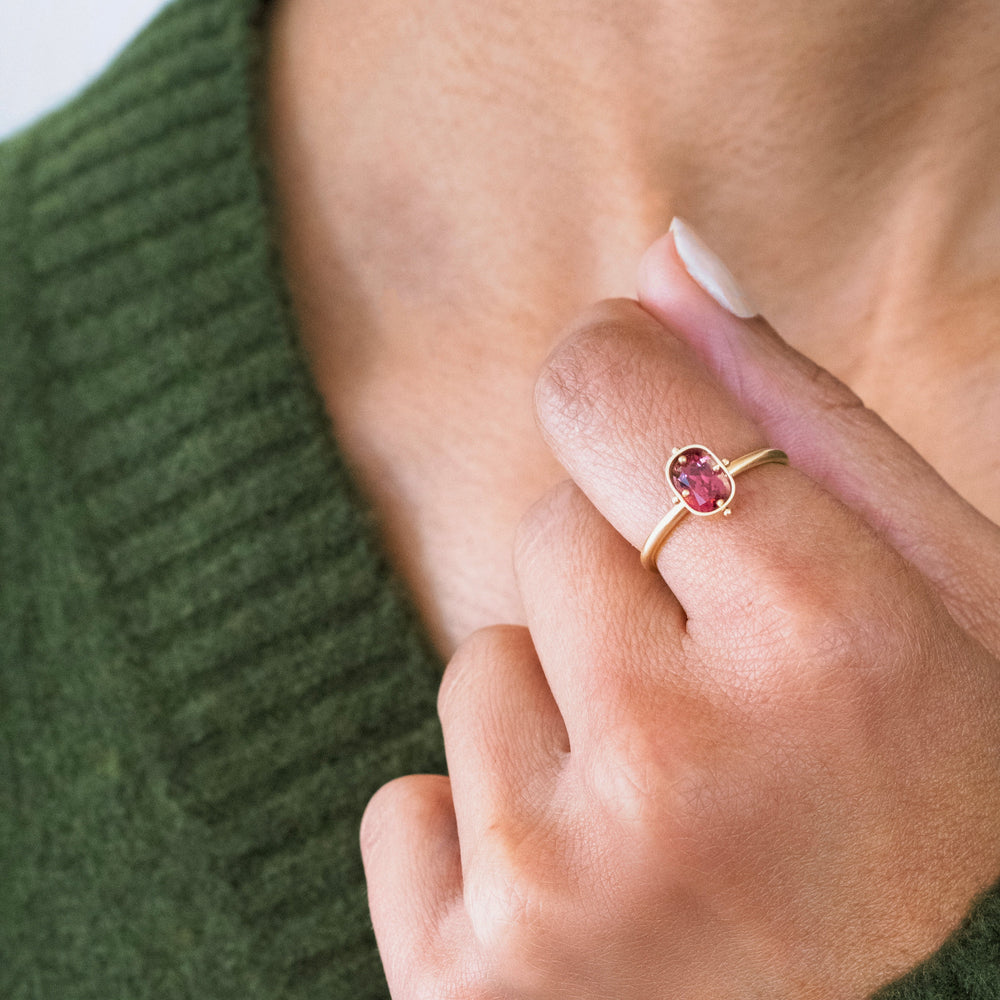 Captured Mahenge Garnet Ring