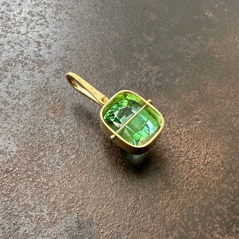 Captured Mint Green Tourmaline Necklace