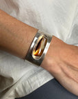 Captured Montana Agate Hinge Bracelet