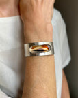 Captured Montana Agate Hinge Bracelet