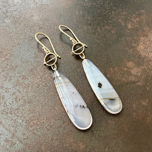 Montana Agate Drop Earrings