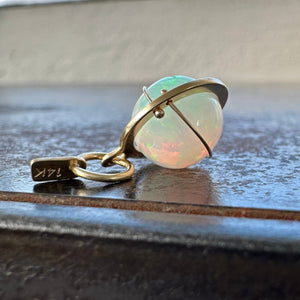 Captured Moon Opal Orb Charm