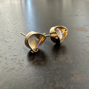 Captured Moonstone Studs