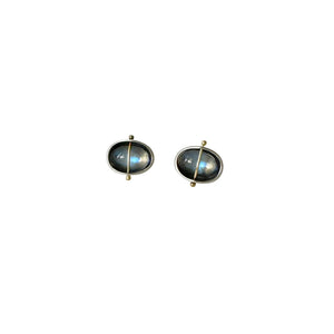 Captured Moonstone Oval Studs