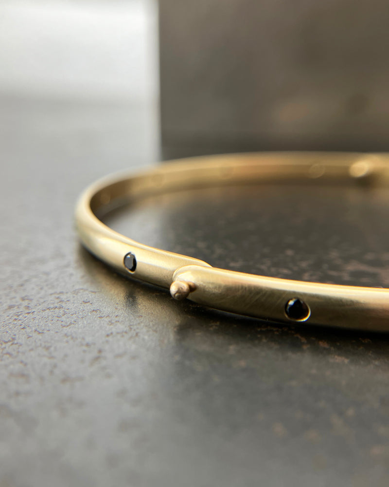black diamonds, gold bangle, gold bracelet, fine jewelry, bracelet, bangle