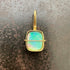 crystal opal pendant in 18k gold