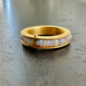 Opal Channel Ring