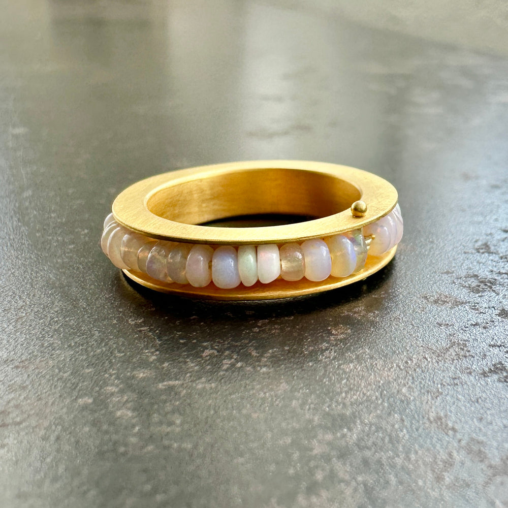 Opal Channel Ring