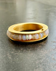 Opal Channel Ring