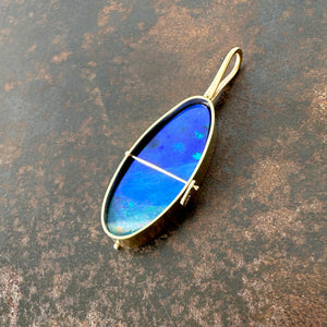 Captured Aurora Opal Pendant