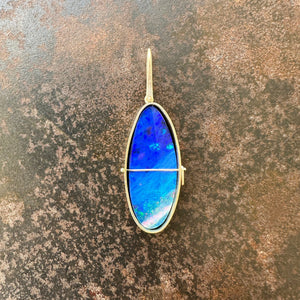 Captured Aurora Opal Pendant