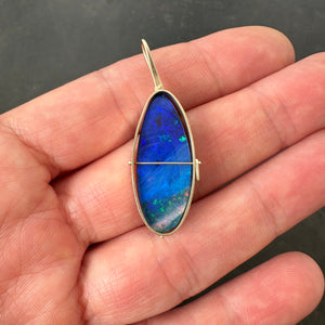 Captured Aurora Opal Pendant